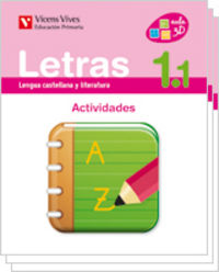 Cuaderno Lengua 1º EP Pauta 11 PACK Letras VICLEN11EP (Vicens Vives) - 9788468202297