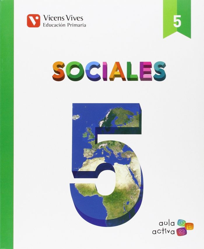 Ciencias Sociales 5º EP Aragón 16 Aula Activa (Vicens Vives) - 9788468215068