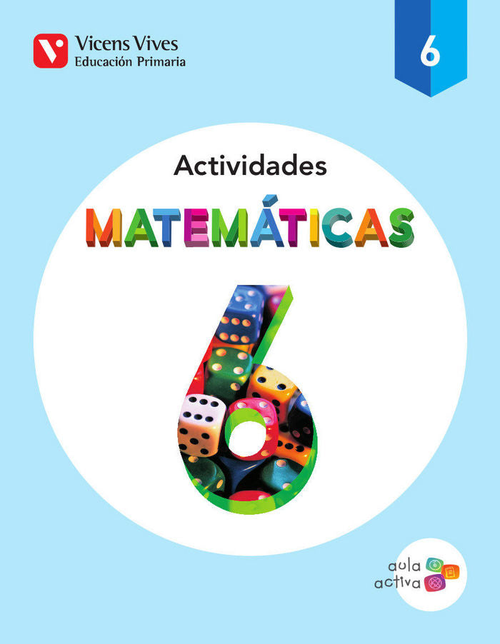 Cuaderno Matemáticas 6º EP Trimest, 15 Aula Activa VICMAT14EP (Vicens Vives) - 9788468215556