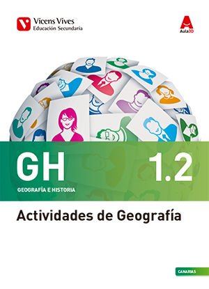 Cuaderno Geografía Historia 1º ESO Canarias Bimestral 16 (Vicens Vives) - 9788468224848 Imagen principal del producto