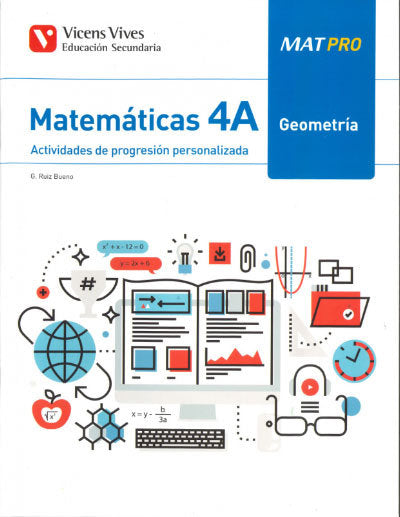 Cuaderno Geometría 4A 4º EP 19 Mat Pro (Vicens Vives) - 9788468227665