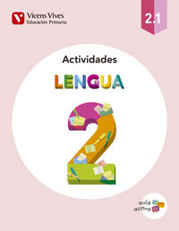 Cuaderno Lengua 2º EP Trimestres 15 Aula Activa VICLEN12EP (Vicens Vives) - 9788468229560