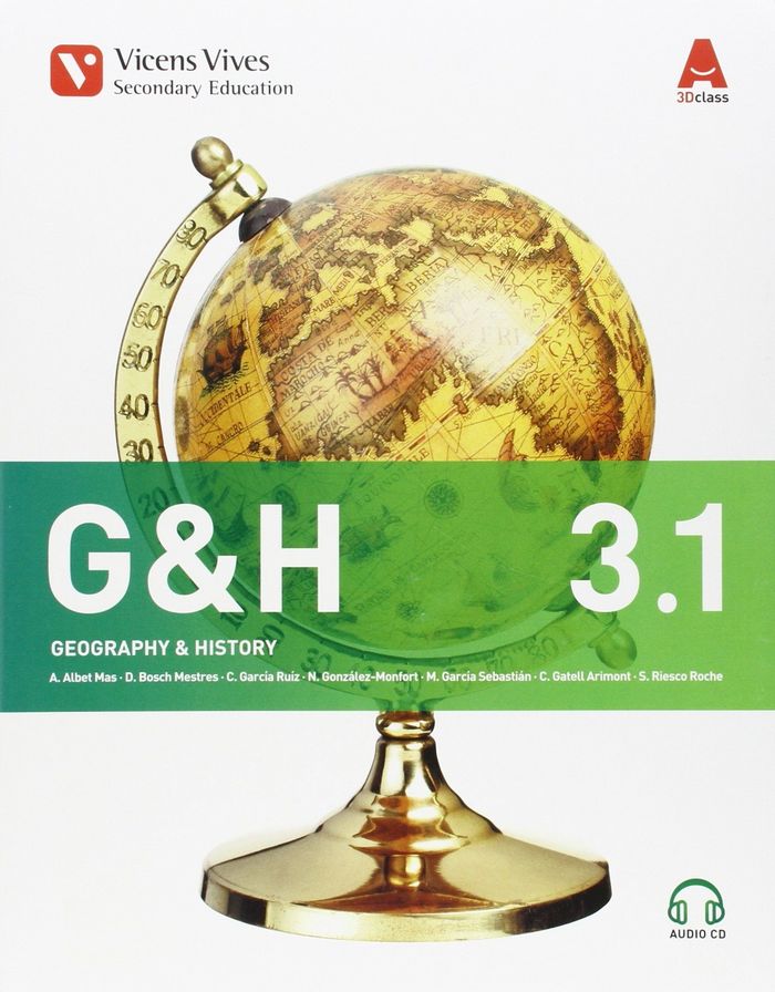 Geography and History 3º ESO 3, 1/3, 2 +cd 15 VICCSO33ES (Vicens Vives) - 9788468232386