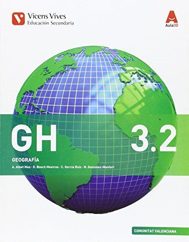 Geografía 3º ESO 3, 1/3, 2 Valencia 16 Aula 3D VICCSO33ES (Vicens Vives) - 9788468234496