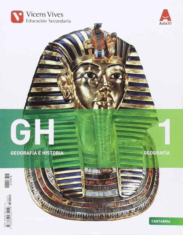 Geografía Historia 1º ESO 1, 1/1, 2 Cantabr 16 AUL3D VICCSO31ES (Vicens Vives) - 9788468235110