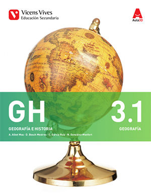 Geografía Historia 3º ESO 3, 1/3, 2 P, Vasco 16 AUL3D VICCSO33ES (Vicens Vives) - 9788468235639