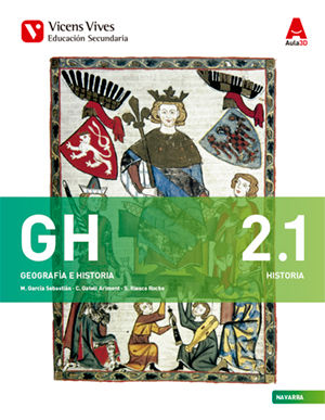 Geografía Historia 2º ESO Navarra 16 Aula 3D 2, 1/2, 2 (Vicens Vives) - 9788468236544