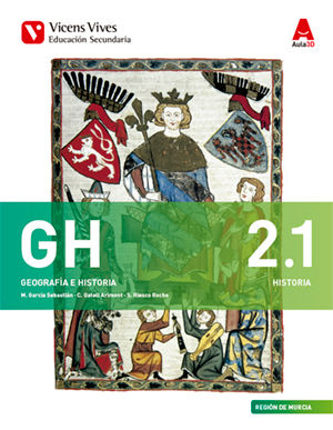 Geografía Historia 2º ESO Murcia 16 Aula 3D 2, 1/2, 2 (Vicens Vives) - 9788468236582