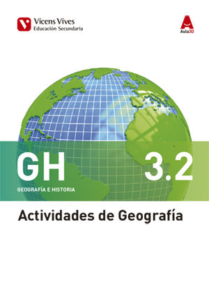 Cuaderno Geografía 3º ESO 16 Aula 3D (Vicens Vives) - 9788468238760
