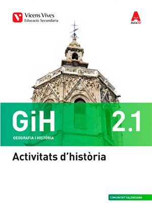 Quadern Geografía Historia 2º ESO Valencia 16 Aula 3D (Vicens Vives) - 9788468239866