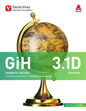 Quadern Geografía Historia 3º ESO Valencia Diversitat 16 Aul (Vicens Vives) - 9788468240107