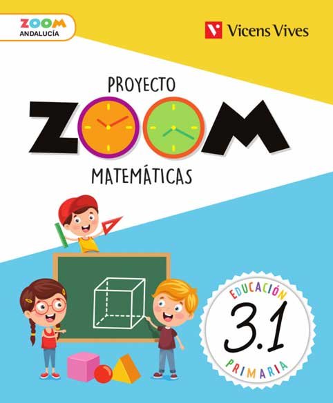 Matemáticas 3º EP Andalucía Trimestral 19 Zoom (Vicens Vives) - 9788468249728