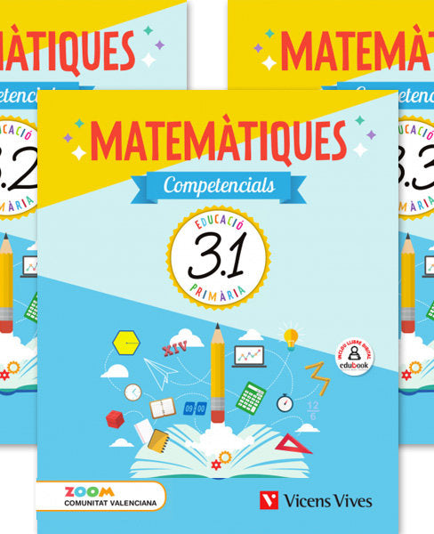 Quadern Matemàtiques Competenc, 3º EP Valen, 19 Zoom (Vicens Vives) - 9788468255965