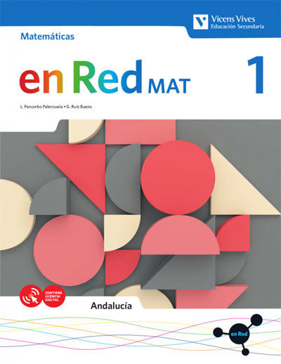 Matemáticas 1º ESO Andalucía 20 en Red (Vicens Vives) - 9788468257815
