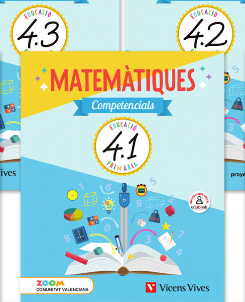 Quadern Matemàtiques Competenc, 4º EP Valen, 19 Zoom (Vicens Vives) - 9788468260945
