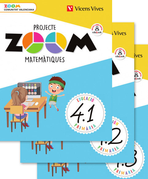 Matemàtiques 4º EP Trimestral Valencia 19 Zoom (Vicens Vives) - 9788468262109
