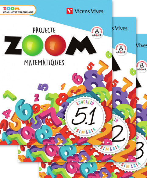 Matemàtiques 5º EP Trimestral Valencia 19 Zoom (Vicens Vives) - 9788468262369