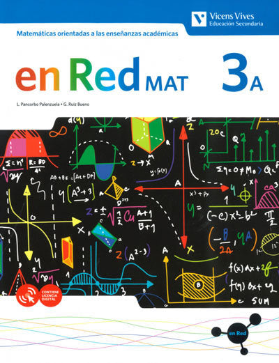 Matemáticas Academicas 3º ESO 20 en Red (Vicens Vives) - 9788468271804