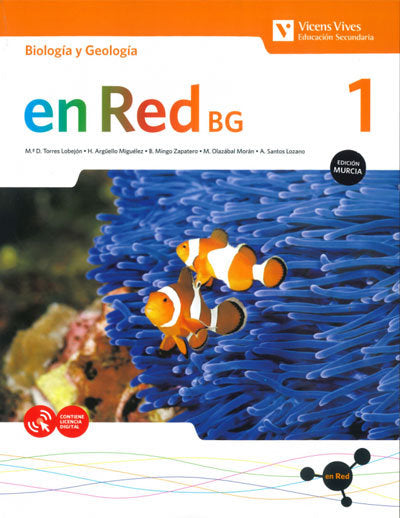 Biología Geología 1º ESO Murcia 20 en Red (Vicens Vives) - 9788468273341