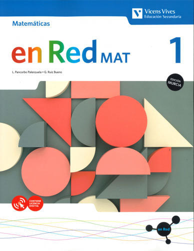 Matemáticas 1º ESO Murcia 20 en Red (Vicens Vives) - 9788468273372