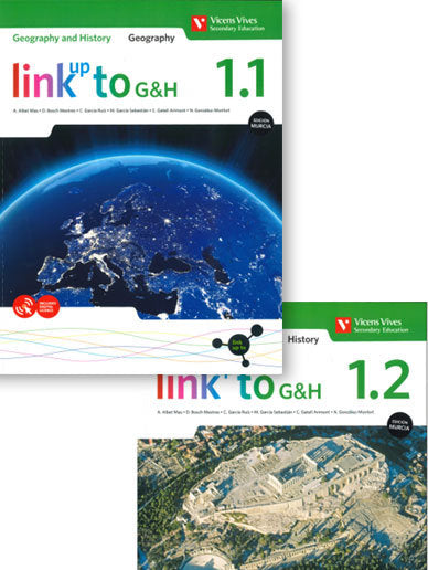 Geography Hist, 1º ESO 1, 1-1, 2 Murcia 20 Link Up to (Vicens Vives) - 9788468273402