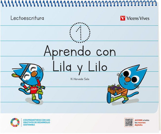 APRENDO CON LILO Y LILA CUADERNO 1 EI 3 AÑOS 22 | Varios Autores | 9788468280783 (Vicens Vives) Imagen principal del producto