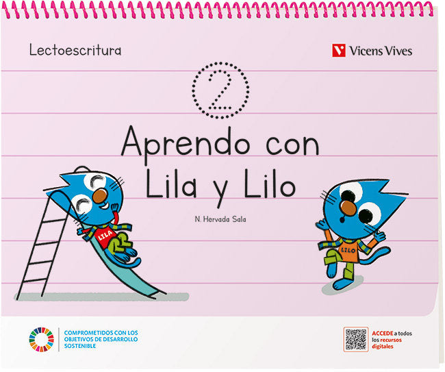 APRENDO CON LILO Y LILA CUADERNO 2 EI 3 AÑOS 22 | Varios Autores | 9788468280790 (Vicens Vives) Imagen principal del producto