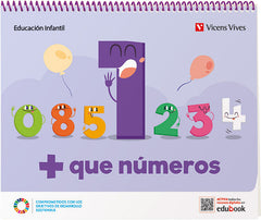 MAS QUE NUMEROS CUADERNO 1 EI 3 AÑOS 22 | Varios Autores | 9788468280974 (Vicens Vives)
