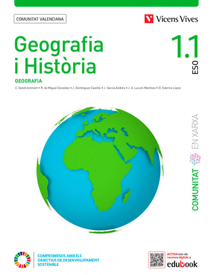 Geografía I Historia 1º ESO Valencia (1, 1-1, 2) Comunitat en (Vicens Vives) - 9788468284682