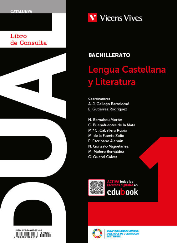 ✅ LENGUA CASTELLANA 1ºNB (LC+CA+DI) DUAL CATALAN 22 - 9788468286143