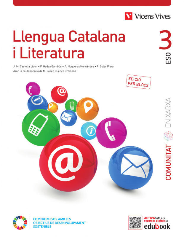 Llengua Catalana i Literatura 3 Catalunya. (Comunitat en Xarxa). Edició per blocs | Varios autores | 9788468286297 (VICENS VIVES) Imagen principal del producto