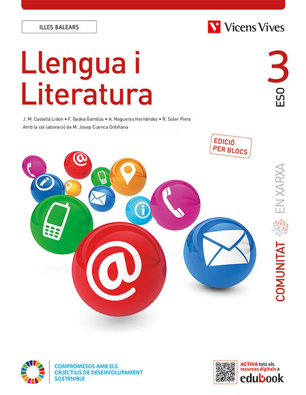 Llengua Catalana 3º ESO Balears Blocs Comunitat en Xarxa 22 (Vicens Vives) - 9788468286501