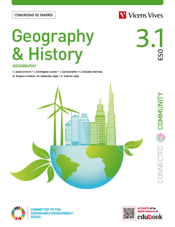 Geography History 3º ESO Madrid 22 Connected Community (Vicens Vives) - 9788468290737