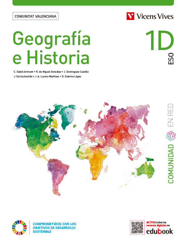 Geografía Historia 1º ESO Valencia Divers, Comunidad Red 22 (Vicens Vives) - 9788468291963