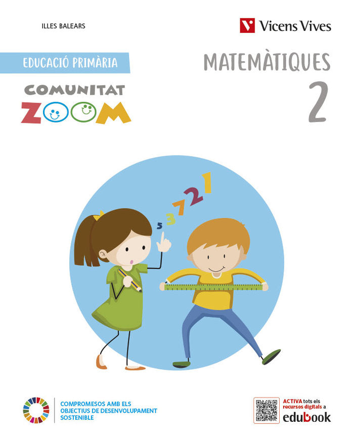Matemàtiques 2º EP Balears+material Mani Com, Zoom 23 (Vicens Vives) - 9788468292694