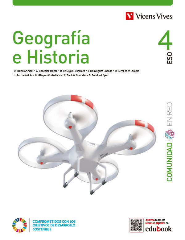 Geografía e Historia 4 (Comunidad en Red) | Varios autores | 9788468293684 (VICENS VIVES) Imagen principal del producto
