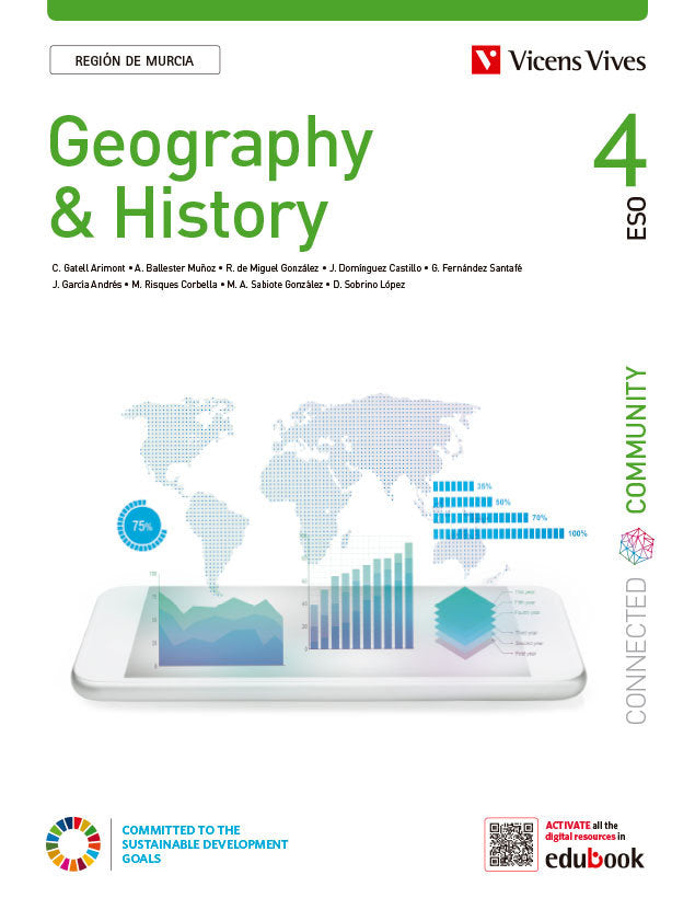 Geography & History 4º ESO Murcia Comu, Red 23 (Vicens Vives) - 9788468295794
