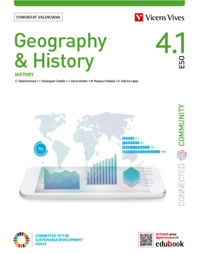 Geography & History 4º ESO VALENCIA(4, 1-4, 2) Com, Xarxa 23 (Vicens Vives) - 9788468295800