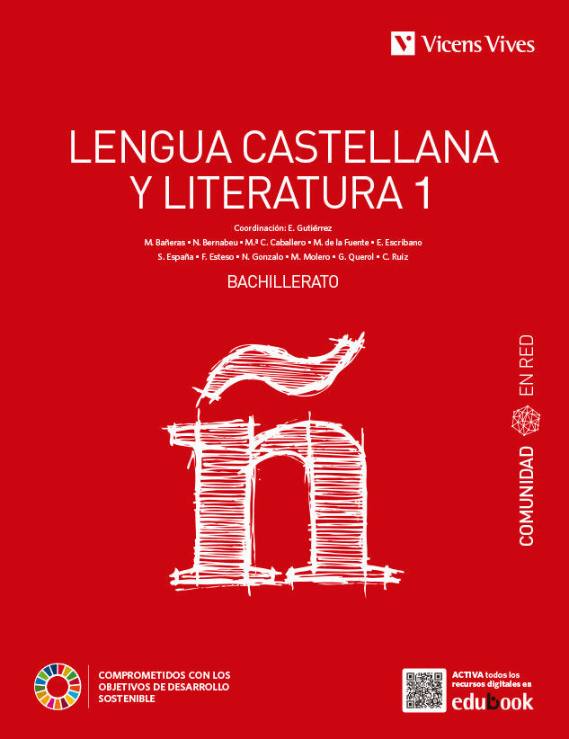 ✅ LENGUA CASTELLANA 1ºBACH COMUNIDAD RED 23 I EQUIPO EDITORIAL I VICENS VIVES I 9788468299358 Imagen principal del producto