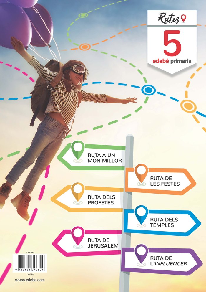 Religio 5º EP Cataluña 19 Rutes (Edebe) - 9788468342504