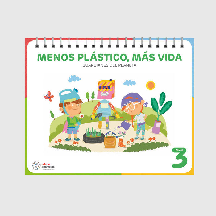MENOS PLASTICO MAS VIDA 5AÑOS EI 24 | AA,VV | 9788468371696 (Edebe) Imagen principal del producto