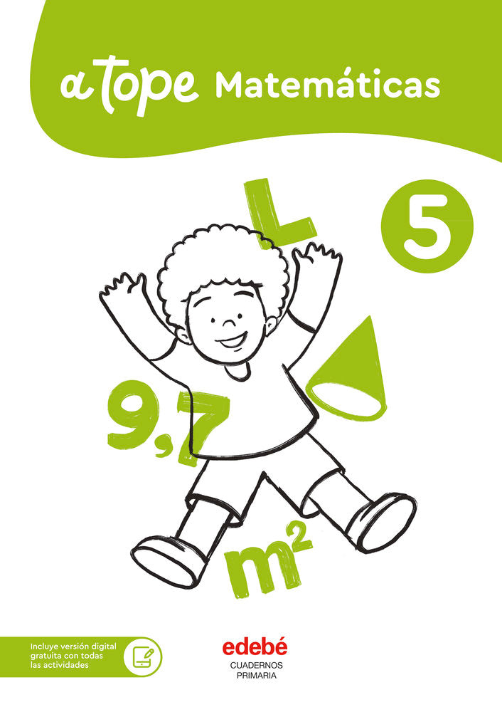 A tope Matemáticas 5 | Varios autores | 9788468376394 (Edebe)