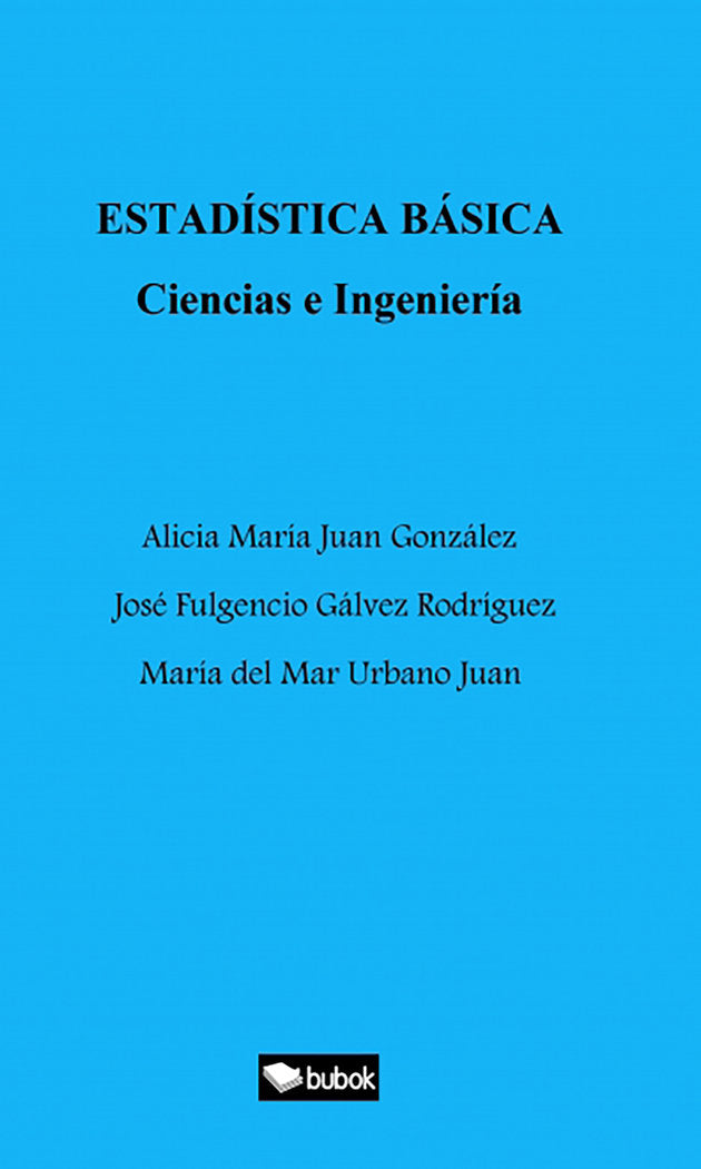 ESTADISTICA BASICA CIENCIAS E INGENIERIA - 9788468561356 Imagen principal del producto