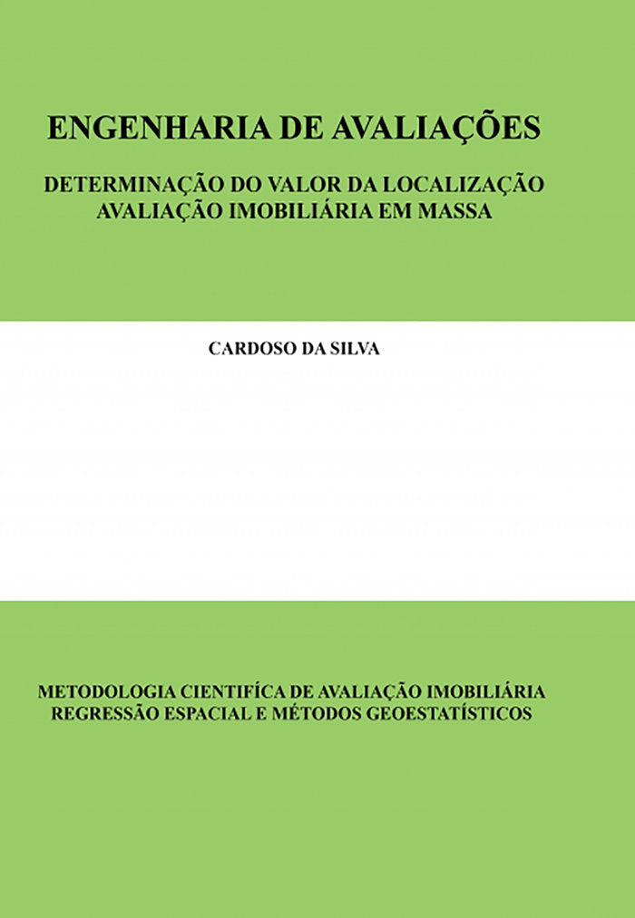 ENGENHARIA DE AVALIACOES DETERMINACAO DO VALOR DA LOCALIZAC - 9788468606323