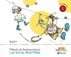 LETRAS DIVERTIDAS CUAD,1 EI 3AÑOS 16 LECTOESCRITURA | Varios Autores | 9788469611401 (Bruño)