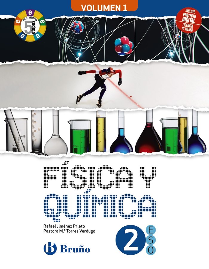 Física y Química 2ºESO 3 volúmenes Proyecto 5 etapas | Varios autores | 9788469634028 (BRUÑO) Imagen principal del producto
