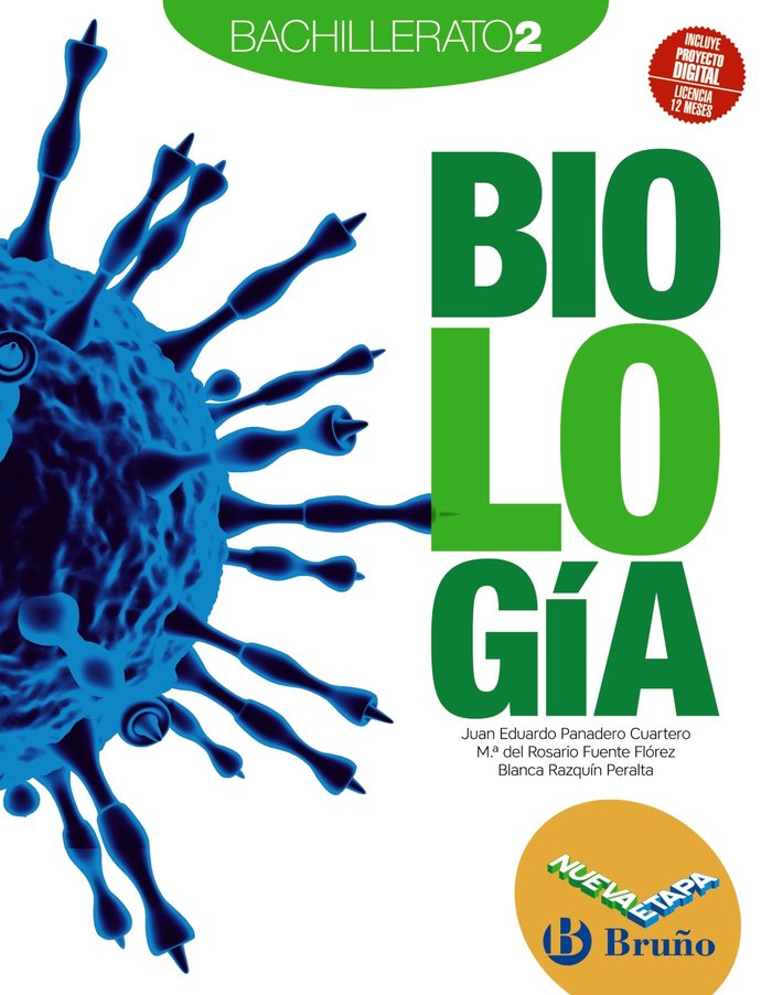 ✅ BIOLOGIA 2ºBACH NUEVA ETAPA 23 I PANADERO CUARTERO, JUAN EDUARDO/FUENTE F I BRUÑO I 9788469634202 Imagen principal del producto