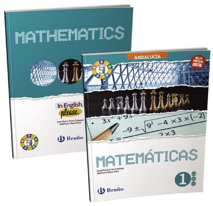 Matemáticas 1ºESO + In English, please Mathematics 1ºESO | Varios autores | 9788469634707 (BRUÑO) Imagen principal del producto