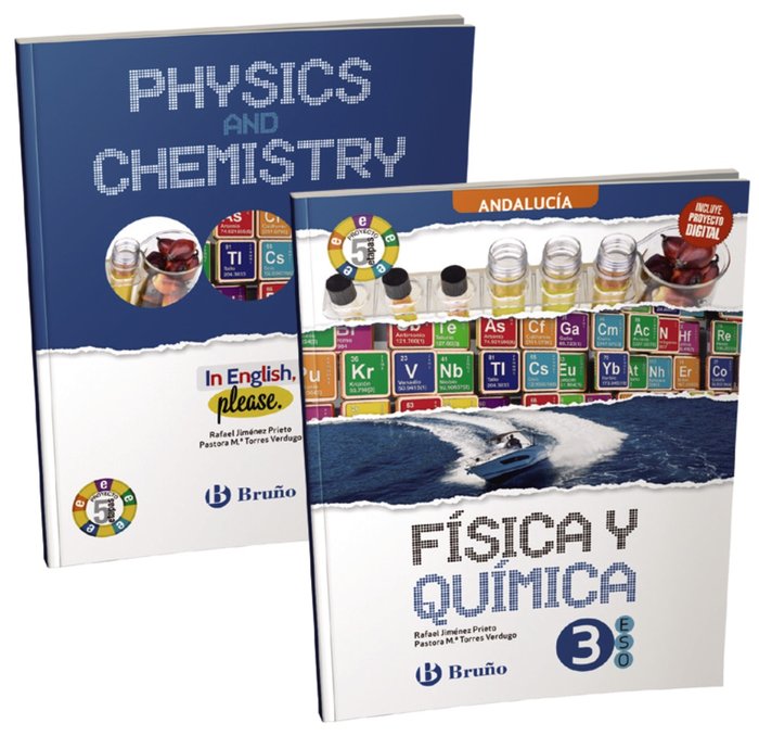 Física y Química 3ºESO + In English, please Physics and Chemistry 3ºESO | Varios autores | 9788469634820 (BRUÑO) Imagen principal del producto