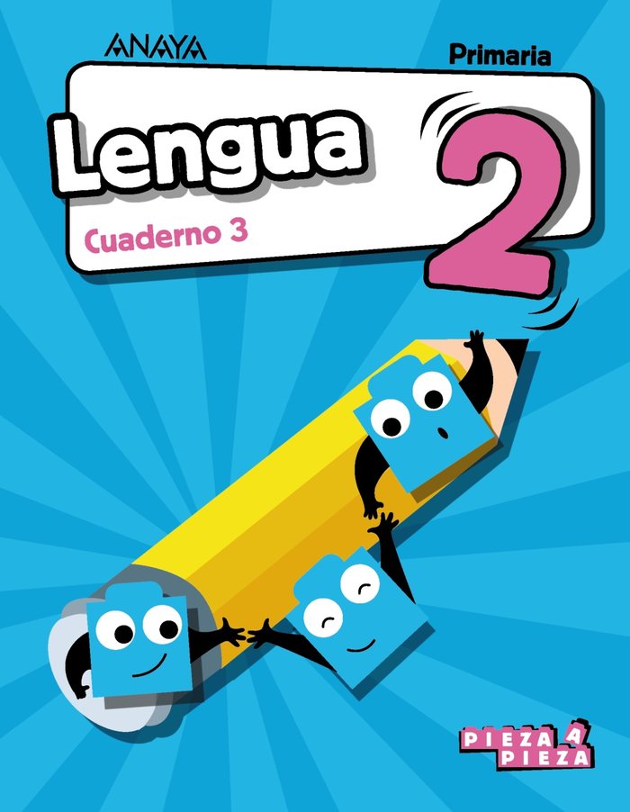CUADERNO LENGUA 3 2º de Primaria PIEZA A PIEZA 18 | AA,VV | 9788469837382 (Anaya Texto) Imagen principal del producto